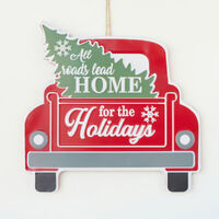 Home For The Holidays Car Sign 38cm