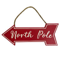 North Pole Arrow Left Sign 25cm