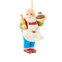 Brown Sugar Santa Hanging 11cm