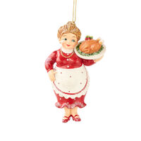 Brown Sugar Mrs Claus Hanging 11cm