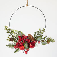 Berry Ball Ring Wreath 35cm
