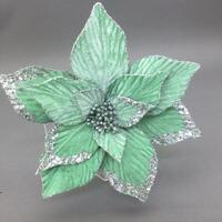 Mint Green Poinsettia 45cm