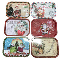 Christmas Tin Tray Assorted 40cm