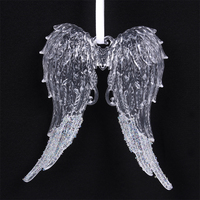 Angel Wing Hanging with Beads 15cm