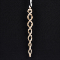 Champagne Icicle Hanging 20cm