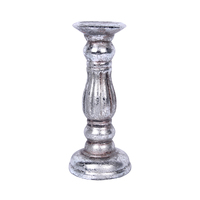 Antique Silver Candle Holder 17cm