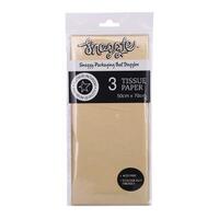 Metallic Gold Tissue Wrap 3pk 50x70cm 