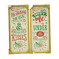 Holiday Hugs Wooden Sign 60cm