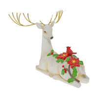 Sitting LED Reindeer 26cm