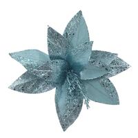 Pale Blue Poinsettia 50cm