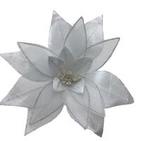 White Poinsettia 50cm