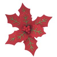 Red Green Poinsettia 28cm