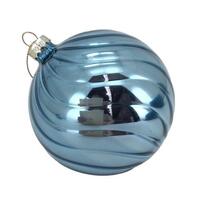 Shiny Blue Ball Hanging 10cm