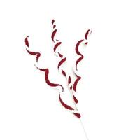 Red White Swirl Spray 65cm