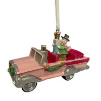 Vintage Cars Hanging Pink 12cm