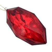 Red Marquise Cut Ornament 13cm