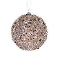 Champagne Sparkles Bauble 10cm