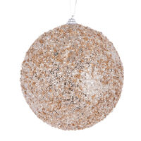 XL Champagne Crystals Bauble 15cm