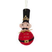 Wool Nutcracker Bauble 12cm