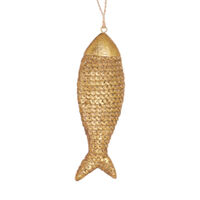 Gold Fish Ornament 12cm