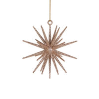 Champagne Glitter Orbit Hanging 10cm