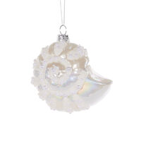 High Shine Coil Shell with Pearls 10cm