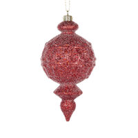 Matte Red Aztec Finial 16cm