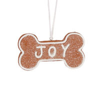 Gingerbread Joy Bone Hanging