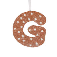 Gingerbread Alphabet - Letter G 12cm