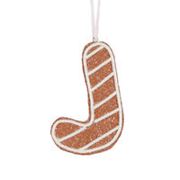Gingerbread Alphabet - Letter J 12cm
