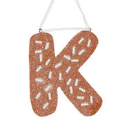 Gingerbread Alphabet - Letter K 12cm