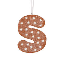 Gingerbread Alphabet - Letter S 12cm