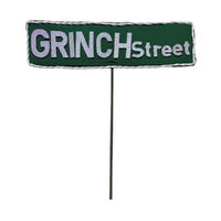 Christmas Green Street Sign