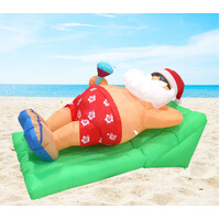 Inflatable Beach Santa Banana Lounge 180cm