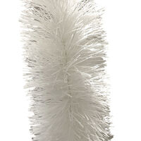 Tinsel 3m Chunky Fine & Mixed White 15cm Wide