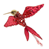Leo Spotted Clip On Hummingbird Red 17cm