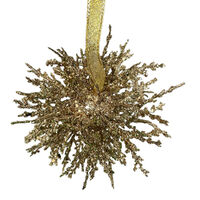 Spike Hanging Bauble Gold 9cm