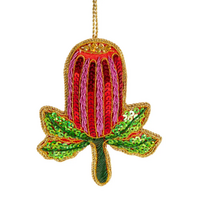 Banksia Beauty Sequin Hanging Decoration 11cm