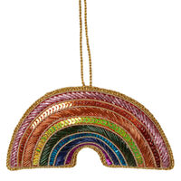 Rainbow Sequin Hanging Decoration 12cm