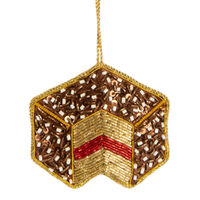 Lamington Sequin Hanging Decoration 9cm