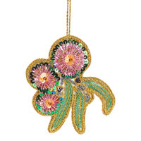 Gumnut Flower Sequin Hanging Decoration