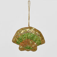 Glimmer Shell Sequin Hanging Decoration 10cm