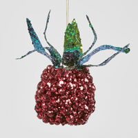 Shimmer Pineapple Red Sequin Hanging Decoration