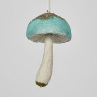 Little Blue Mushroom Hanging Decoration 11cm