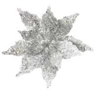 White Detailed Poinsettia 28cm