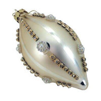 Cream Pearl Long Drop Hanging 14cm
