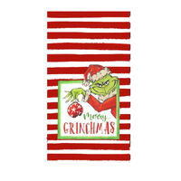 Red Stripe Christmas Table Run 180cm