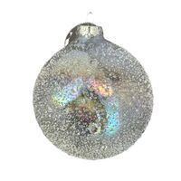 Iridescent Glass Ball Hanging 10cm