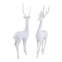 White Deer 43cm Set of 2