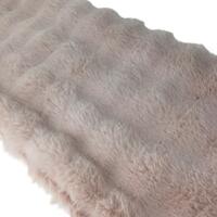 Dusty Pink Faux Fur Table Runner 180cm